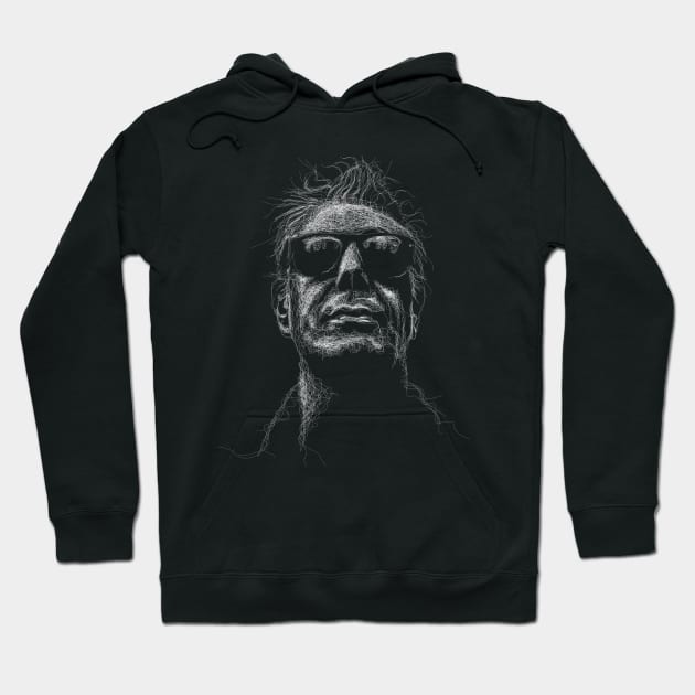 Anthony Bourdain Scribble Hoodie by Alkahfsmart